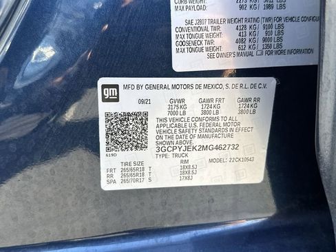 Certified 2021 Chevrolet Silverado 1500 LT AWD/4WD image 36
