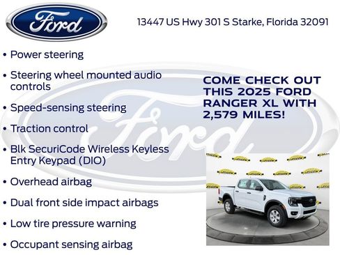 New 2025 Ford Ranger XL w/ Trailer Tow Package image 20