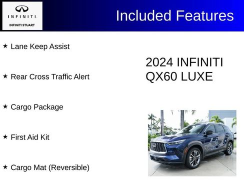 Used 2024 INFINITI QX60 Luxe w/ Cargo Package AWD/4WD image 3