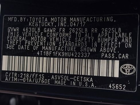 Used 2017 Toyota Camry SE image 33