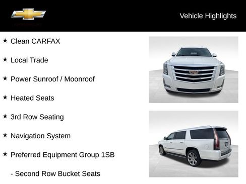 Used 2017 Cadillac Escalade ESV Luxury image 18