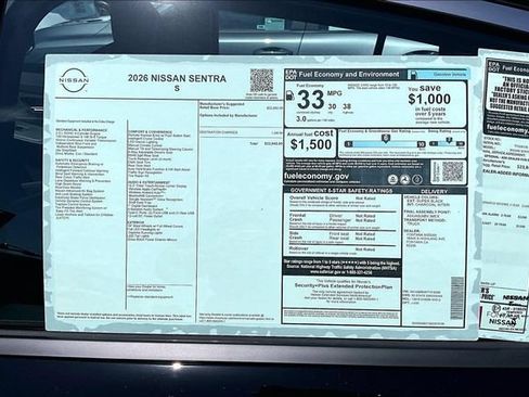 New 2026 Nissan Sentra S FWD image 12
