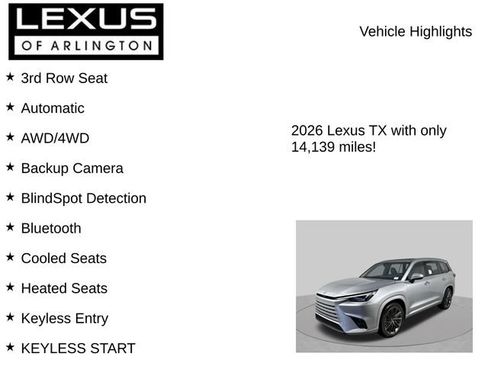 Used 2026 Lexus TX 350 AWD w/ Technology Package image 7