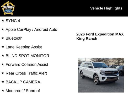 New 2026 Ford Expedition Max King Ranch image 2