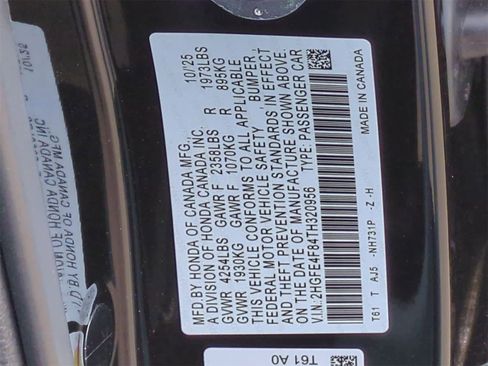 New 2026 Honda Civic Sport Touring image 44