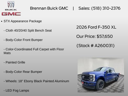 Used 2026 Ford F350 XL w/ STX Appearance Package AWD/4WD image 6