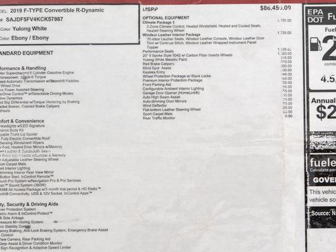 Used 2019 Jaguar F-TYPE R-Dynamic image 25