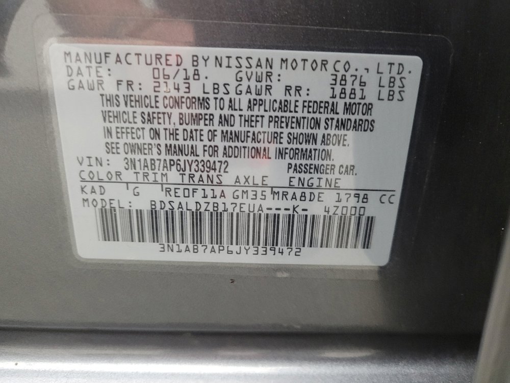 Used 2018 Nissan Sentra SV w/ All Weather Package FWD image 33