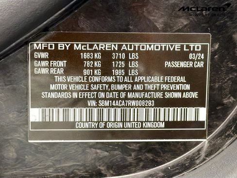 Used 2024 McLaren 750S RWD image 51