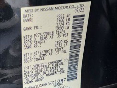 Used 2021 Nissan Titan PRO-4X w/ Pro-4x Convenience Package AWD/4WD image 22
