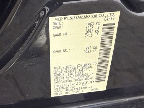 Used 2019 Nissan Altima 2.5 SL FWD image 25