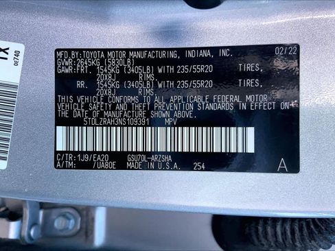 Used 2022 Toyota Highlander XSE FWD image 37