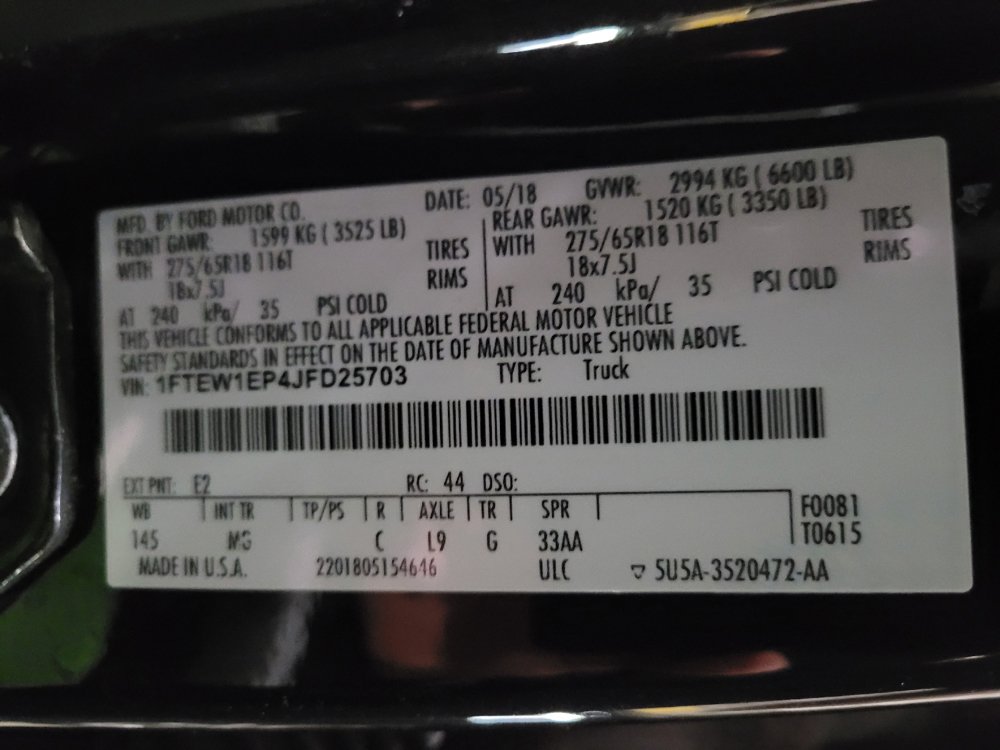 Used 2018 Ford F150 XLT w/ Equipment Group 302A Luxury AWD/4WD image 33