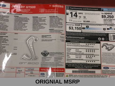Used 2022 Ford Mustang Shelby GT500 w/ Carbon Fiber Track Pack RWD image 8
