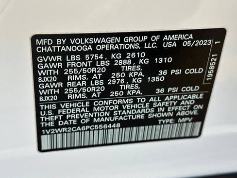 Used 2023 Volkswagen Atlas SE w/ Black Wheel Package FWD image 29