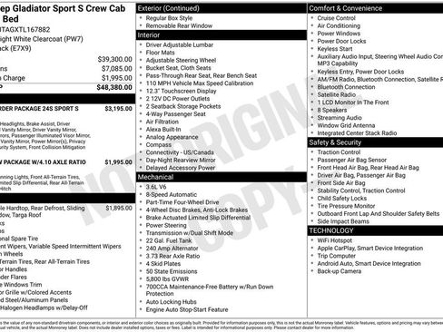 Used 2026 Jeep Gladiator Sport AWD/4WD image 5