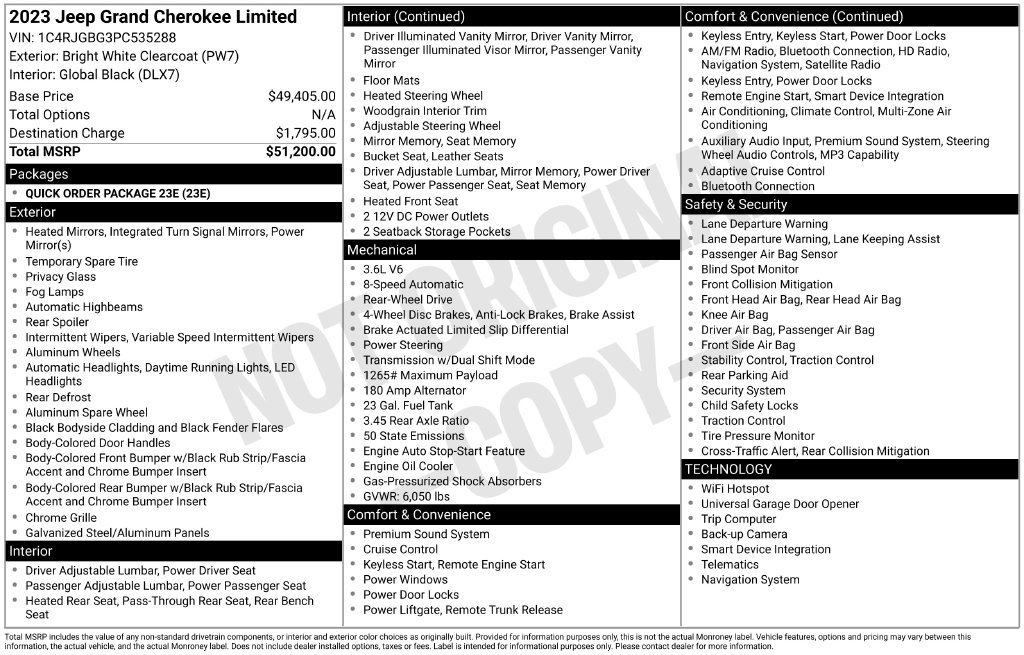 Used 2023 Jeep Grand Cherokee Limited RWD image 37
