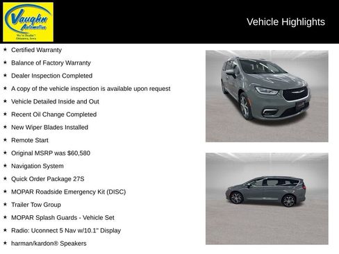 Used 2023 Chrysler Pacifica Pinnacle w/ Trailer Tow Group image 2