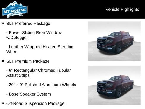 Used 2018 GMC Sierra 1500 SLT w/ SLT Premium Package AWD/4WD image 14