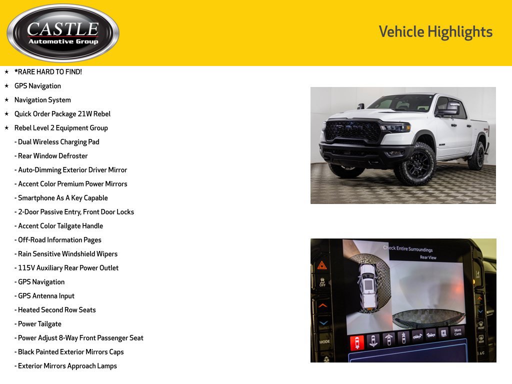 Used 2025 RAM 1500 Rebel w/ Advanced Safety Group II AWD/4WD image 8