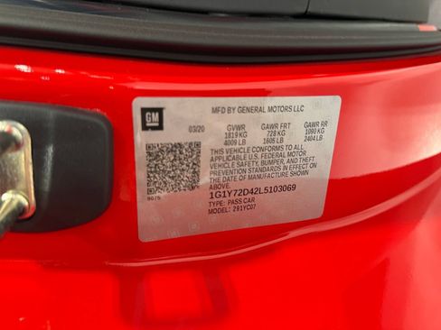 Used 2020 Chevrolet Corvette Stingray Preferred Cpe w/ 2LT Preferred Equipment Group RWD image 30