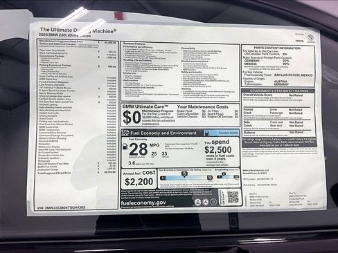 New 2026 BMW 230i xDrive Coupe w/ Convenience Package AWD/4WD image 31