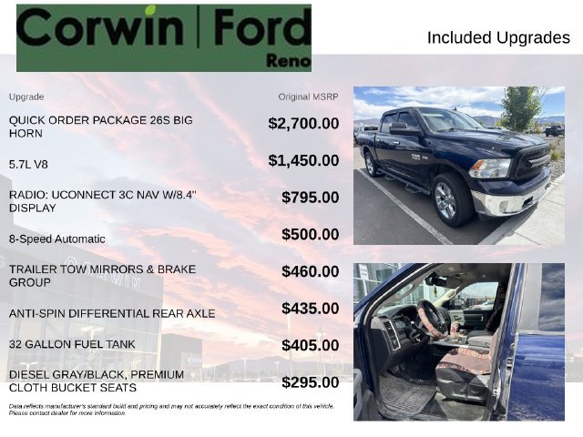 Used 2017 RAM 1500 Big Horn AWD/4WD image 3