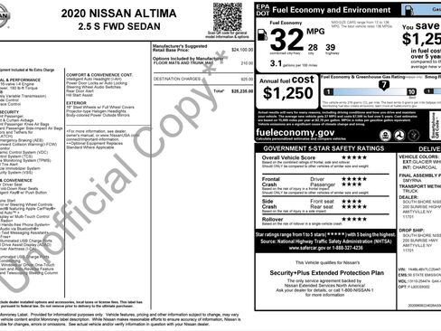 Used 2020 Nissan Altima 2.5 S FWD image 2