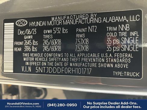 Certified 2024 Hyundai Santa Cruz XRT AWD/4WD image 43