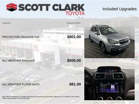 Used 2018 Subaru Forester 2.5i Premium w/ Protection Package #1A AWD/4WD image 8