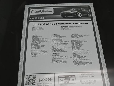 Used 2022 Audi A4 2.0T Premium Plus w/ Premium Plus Package image 38