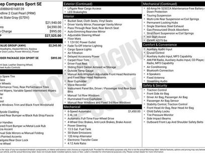 Used 2017 Jeep Compass Sport w/ Power Value Group