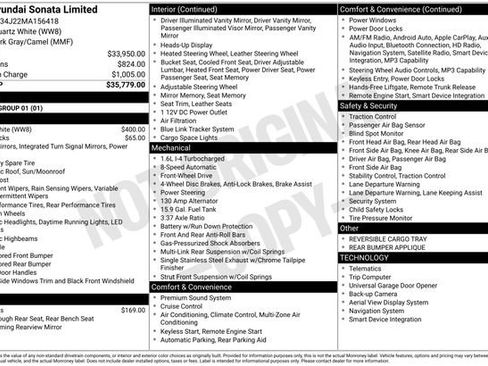 Used 2021 Hyundai Sonata Limited FWD image 2