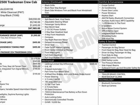 Used 2020 RAM 2500 Tradesman w/ Chrome Appearance Group image 3
