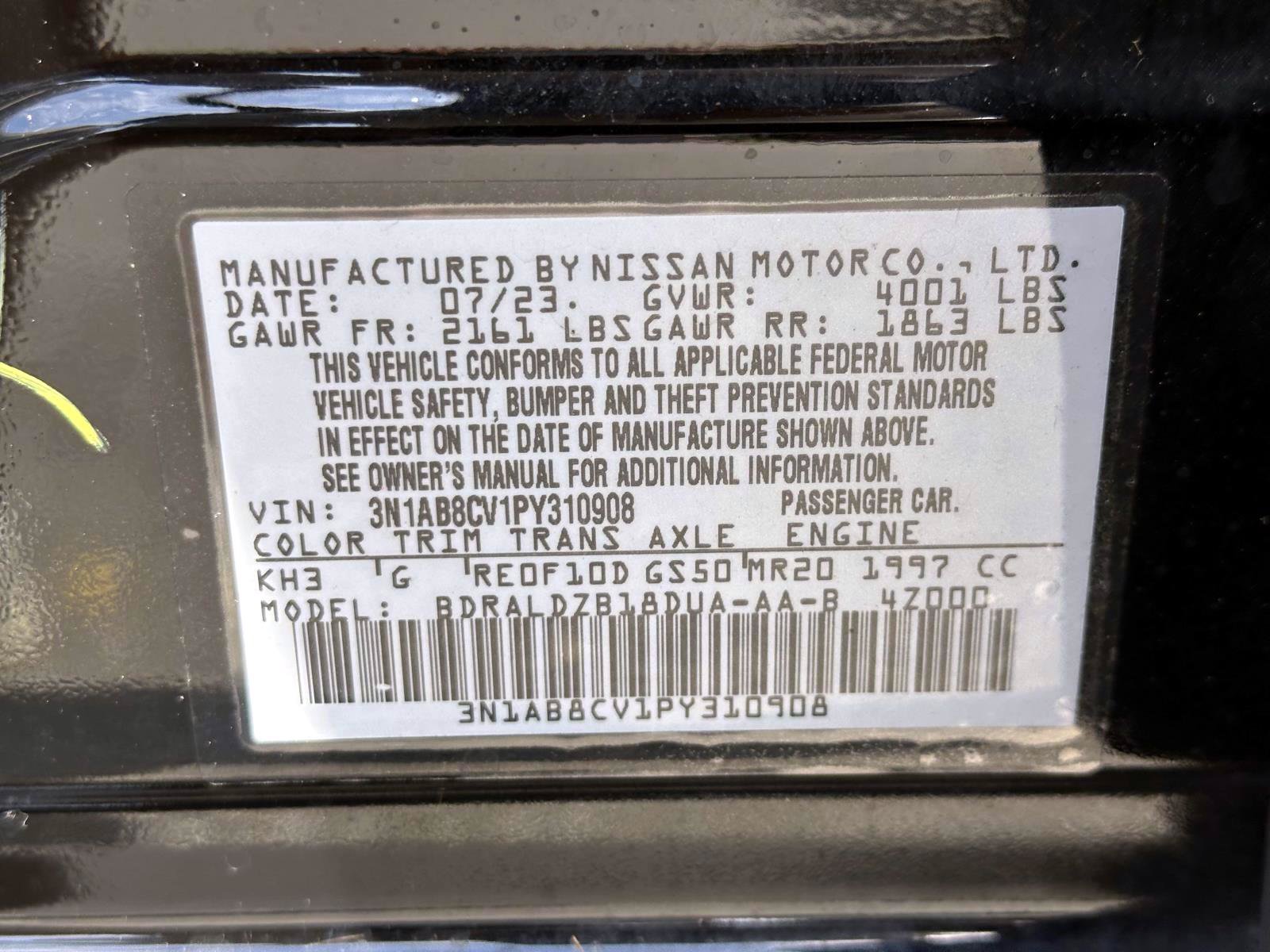 Certified 2023 Nissan Sentra SV FWD image 33
