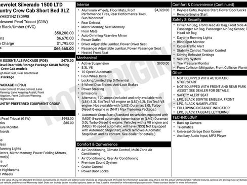 Used 2022 Chevrolet Silverado 1500 High Country w/ LPO, Dark Essentials Package AWD/4WD image 7