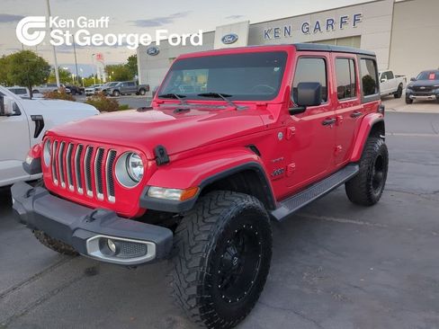 Used 2020 Jeep Wrangler Unlimited Sahara AWD/4WD image 1