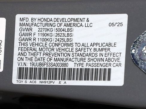 Certified 2025 Acura TLX SH-AWD w/ A-SPEC Pkg image 38