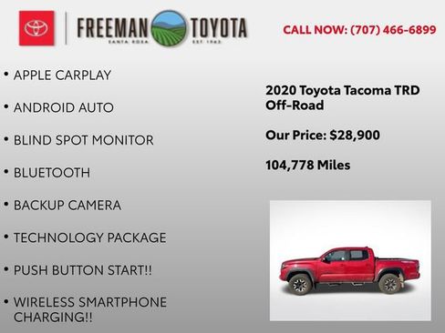 Used 2020 Toyota Tacoma TRD Off-Road w/ Technology Package image 5