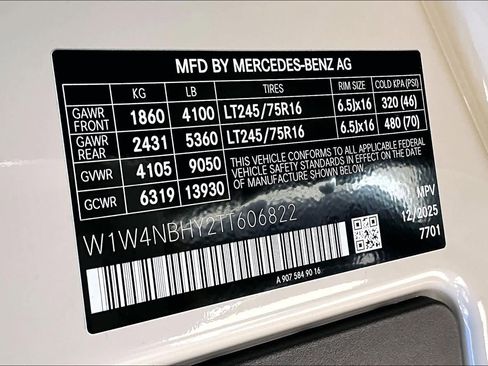 New 2026 Mercedes-Benz Sprinter 2500 image 18