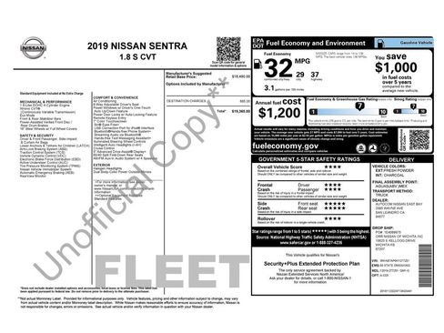 Used 2019 Nissan Sentra S FWD image 8