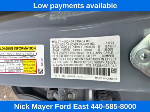 Used 2024 Honda Civic Touring image 32