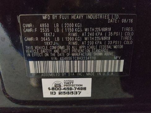 Used 2017 Subaru Outback 3.6R Touring w/ Popular Package #5A image 33