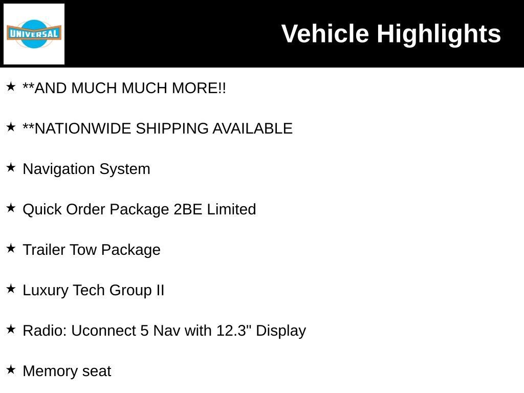 New 2026 Jeep Grand Cherokee Limited w/ Luxury Tech Group II AWD/4WD image 9
