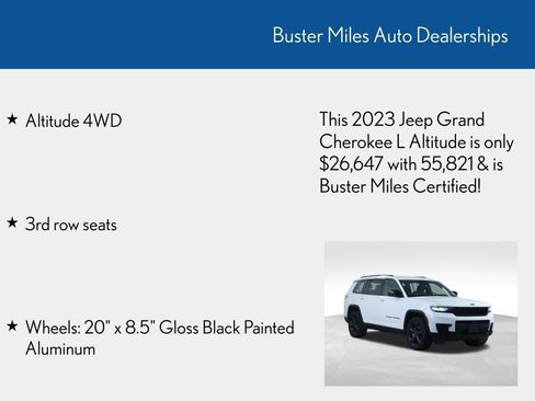 Used 2023 Jeep Grand Cherokee L Altitude image 6