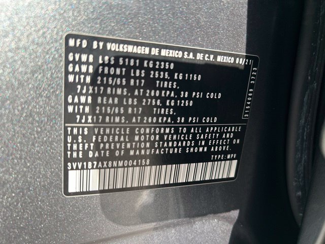 Used 2022 Volkswagen Tiguan S FWD image 22