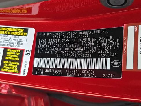 Used 2026 Toyota Camry XLE FWD image 35