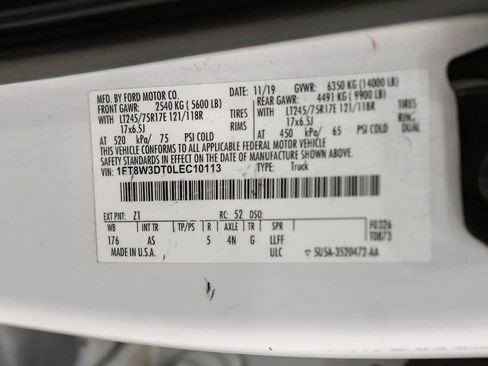 Used 2020 Ford F350 XL w/ STX Appearance Package image 54