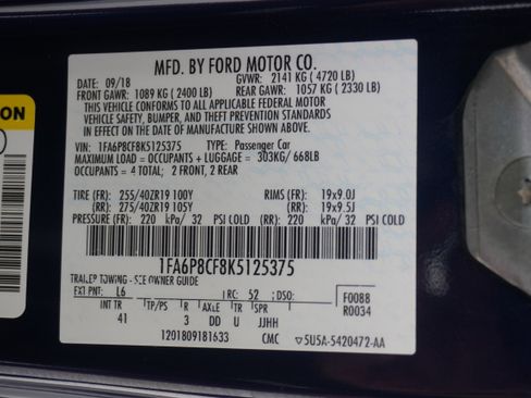 Used 2019 Ford Mustang GT Premium w/ GT Performance Package RWD image 31