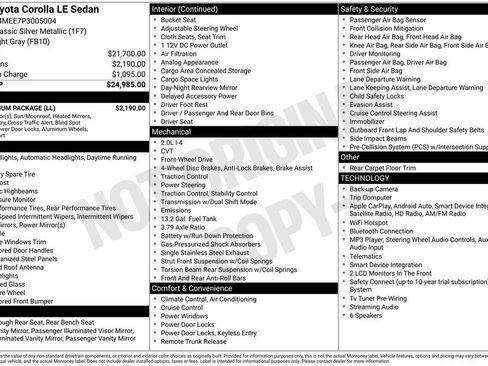 Certified 2023 Toyota Corolla LE w/ LE Premium Package FWD image 30
